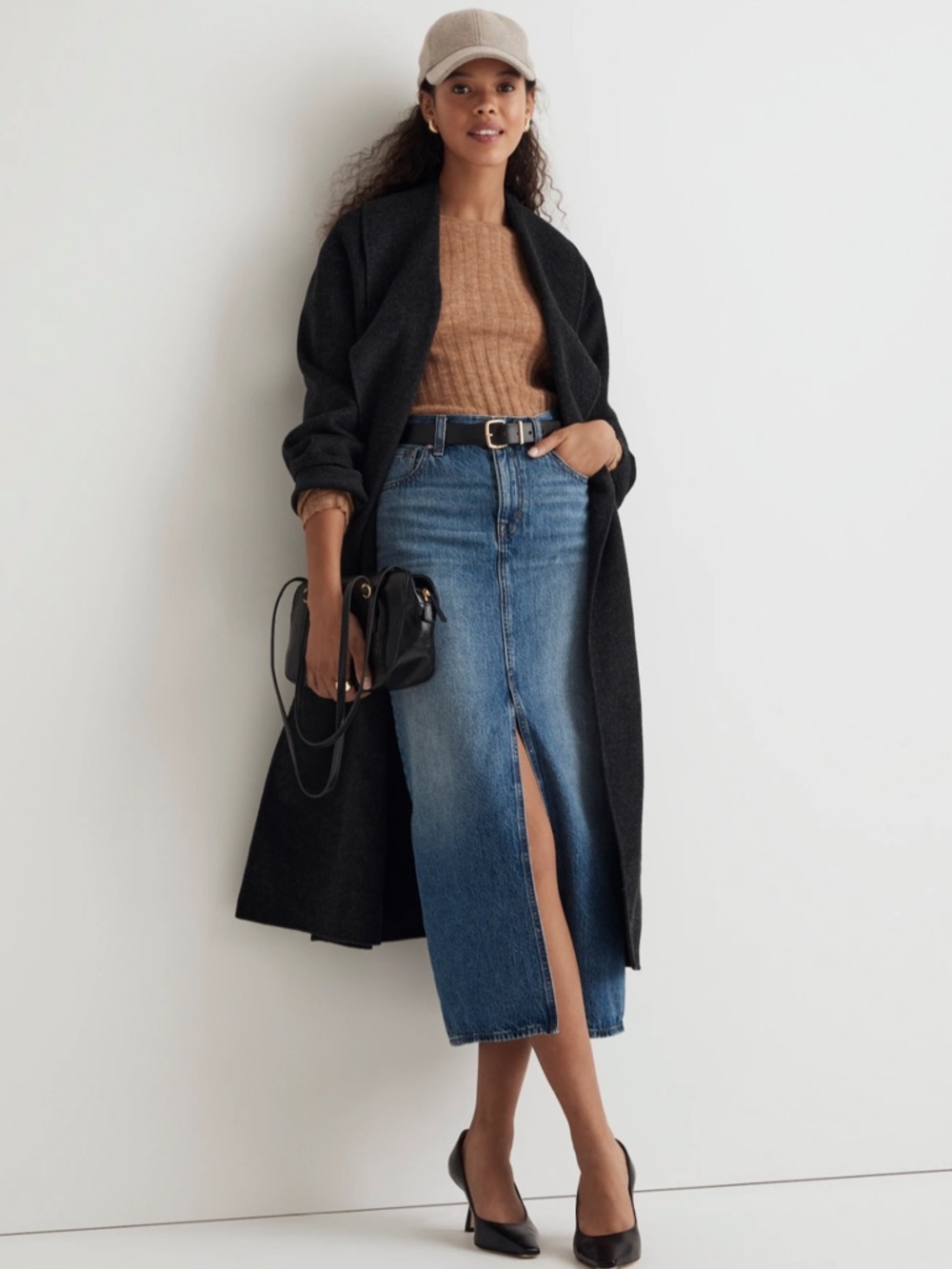 Madewell Denim Mid-Rise Maxi Skirt in Pratt Wash 30